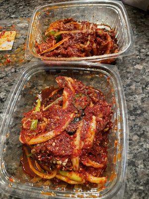 Marinated crab (gejang)