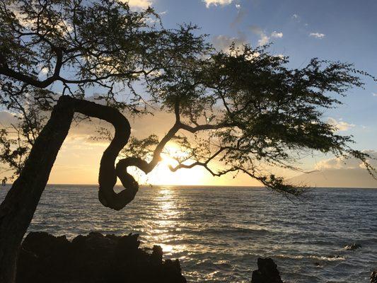 sunset in Wailea