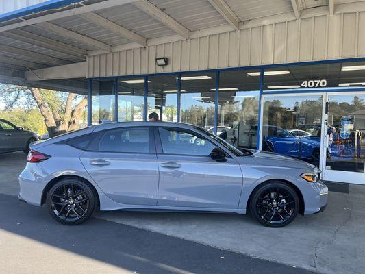 Car at dealership