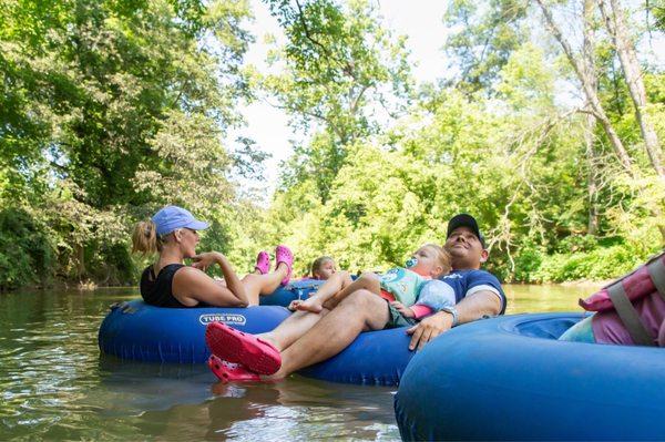 A tranquil moment after rapids