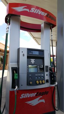 Silver Eagle Gas Pump