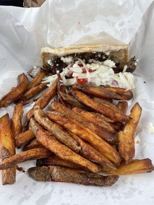 Gyro and Fries