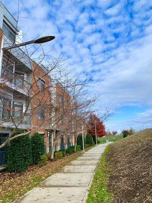 Long bridge park, national monument, side of building