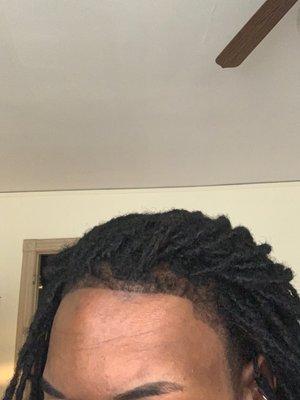 Barber pushed my hairline back because he didn't know how to line up dreads. I only went here because I seen some black reviews. Never again