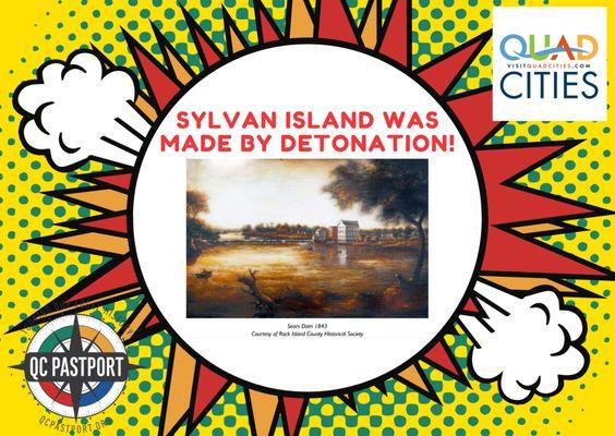 Sylvan Island was made by detonation!