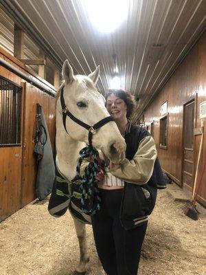 Frosty, the favorite lesson horse