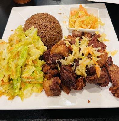 Griot - Fried Pork with 2 Sides