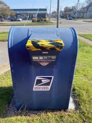 Drop box is taped off! And the office is closed on the weekends!