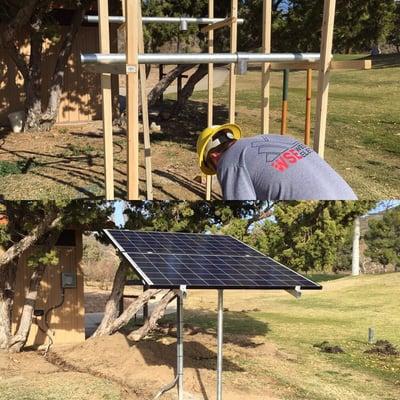 Off grid system by Westside Electric Solar Division