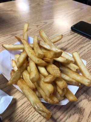 Super hot and fresh fries.