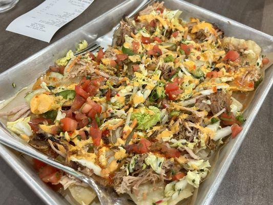 Pulled Pork Bahn Mi Nachos