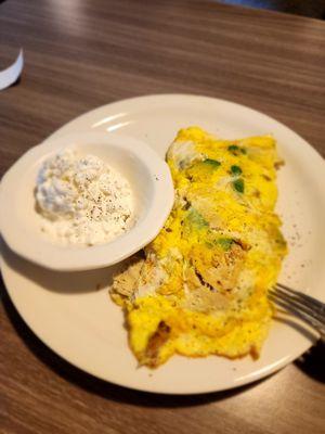 Turkey and avocado  omelet