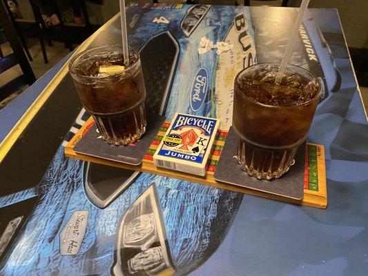 Best date night drink tray EVER!    Thanks, Ed for all you do!