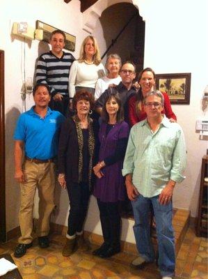 Board members inside the Hammerstein House