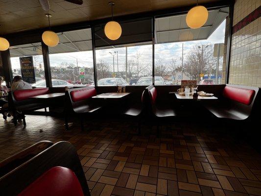 View of the dining area.