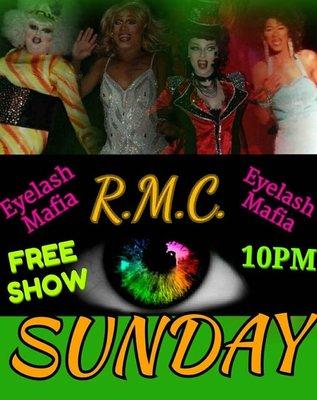 Drag show every Sunday Night