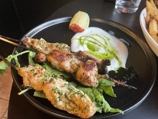 Chicken skewers