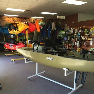 The fishing kayak is really sweet! Even has a livewell for your big catch.