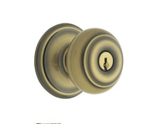 Key entry door knob