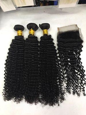 Kinky curl with closure