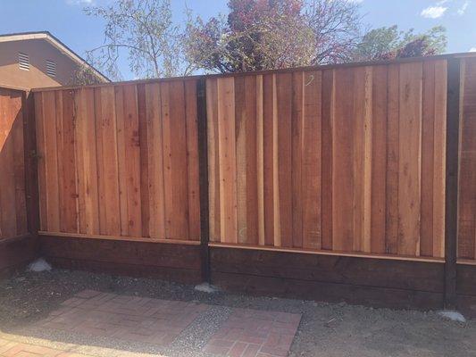 Right side fence