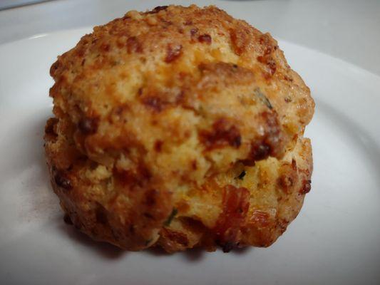 Ham and cheese scone.