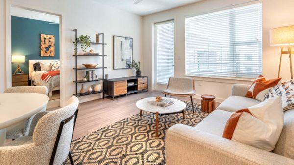 Living Room with Hard Surface Flooring