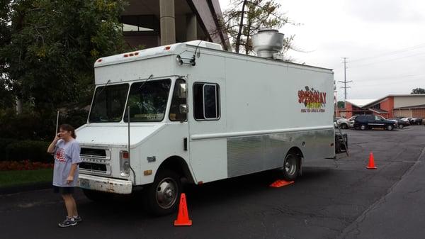 Front side of the food truck