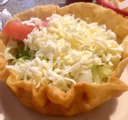 Chicken Taco salad $4.99 lunch special