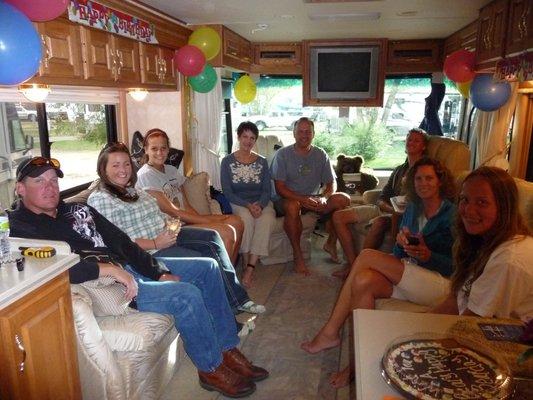 You can even celebrate birthdays in your RV.