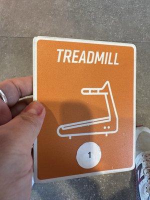 Treadmill card