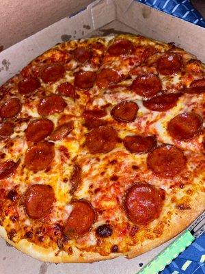 Pepperoni pizza