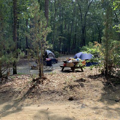 Regular tent sites