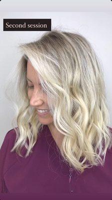 full head highlights, glaze, style