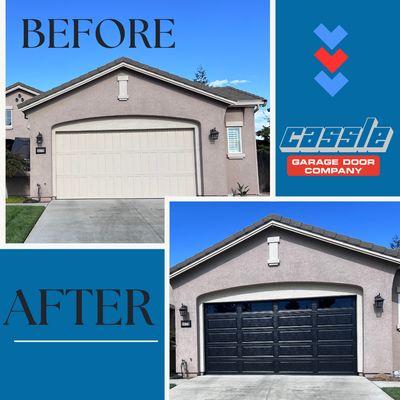 Check out our latest transformation! A brand-new garage door can change the whole look of your home. Ready for an upgrade?