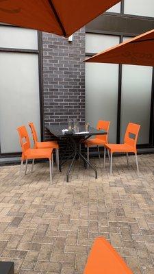 Outside seating