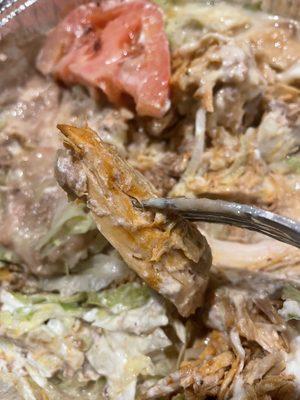 Dry chicken in nacho mix