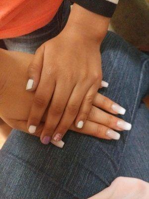 Nails done by Nicole Ramos... Did a great job! Thanks girl we our nails.