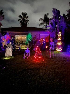 The Graveyard Girl House" on Clark Ave near Hollywood Way @ Halloween on W. Clark in Burbank