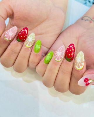 Fruit nail art