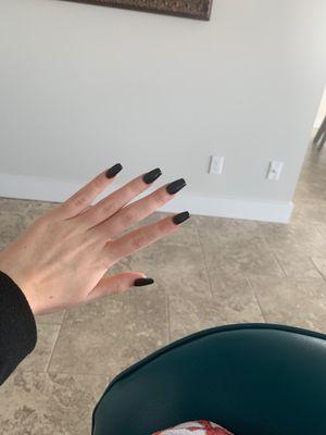 black coffin acrylics!