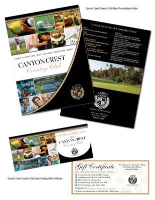 Presentation Folder and Gift Certificate