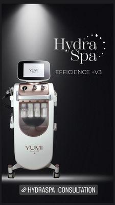 Experience the amazing Hydraspa European development machine that offers eight advanced modalities to customize and provide tailor facial