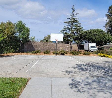 Basketball,  half court