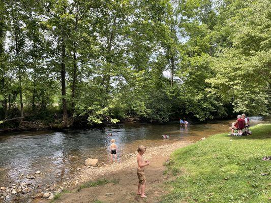 Creek by skate park