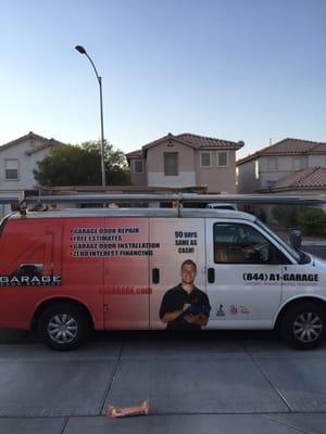 A1 Garage Door Service Utility Van.