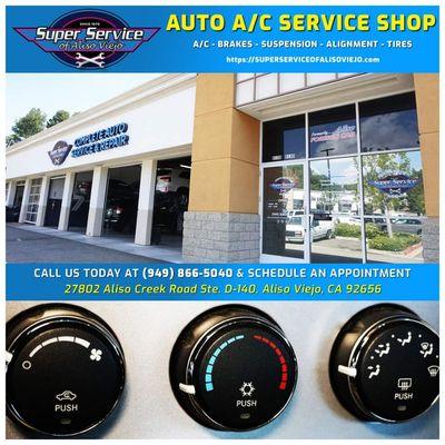 Auto A/C Service Shop in Aliso Viejo. Schedule your next vehicle inspection 949.866.5040