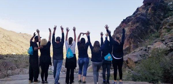 Daily hiking in beautiful desert trails