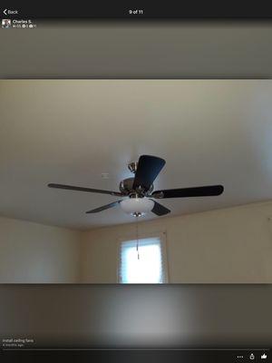 Leveled ceiling fans