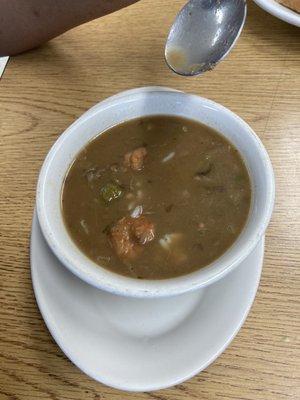 Seafood Gumbo! Very good no whole crabb...